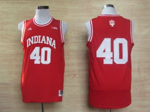 Maillot De Basket NCAA Indiana Hoosiers Cody Zeller 40 Big 10 Patch NCAA Basketball Authentique Cardinal